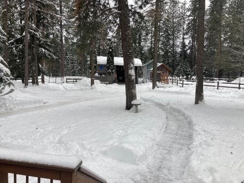 Το Sandpoint mountain retreat-Guest suite in large house τον χειμώνα