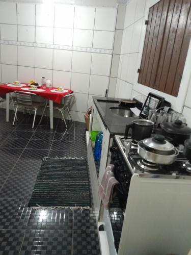Dapur atau dapur kecil di Ubatuba SP Sertão Ubatumirim Casa para até 10 pessoas