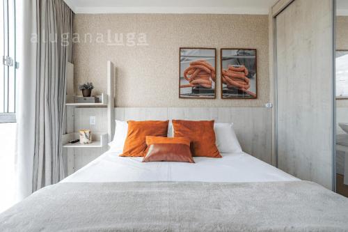 Ένα ή περισσότερα κρεβάτια σε δωμάτιο στο Luxury spa house - Com piscina e jacuzzi
