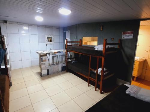 Postel nebo postele na pokoji v ubytování Chacara Descanso do Rei
