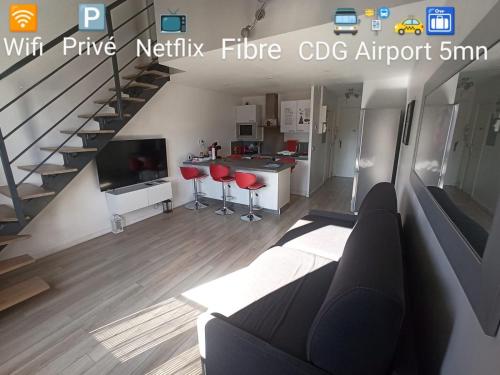 Duplex Autonome Cosy à Paris Roissy CDG