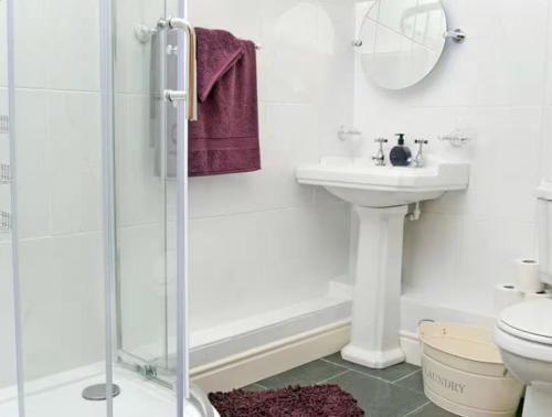 Phòng tắm tại Golygfar Mynydd