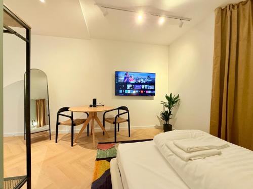 Ένα ή περισσότερα κρεβάτια σε δωμάτιο στο Stayzz by Homyzz