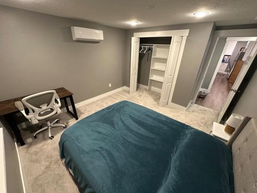Ένα ή περισσότερα κρεβάτια σε δωμάτιο στο Apartment in Saratoga Springs