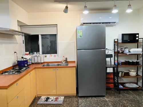 Una cocina o zona de cocina en 馬可泊樓休閒民宿