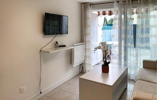 TV a/nebo společenská místnost v ubytování Cozy Home In Cagnes-Sur-Mer With Wifi