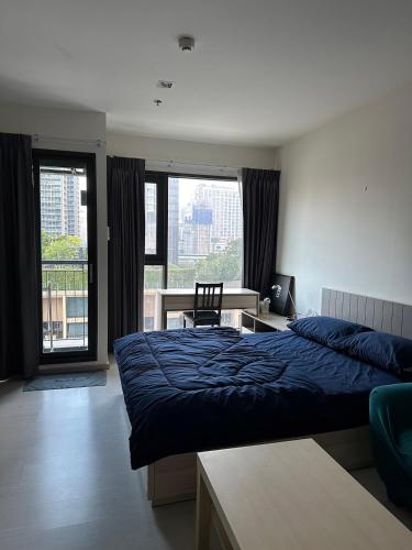 Postel nebo postele na pokoji v ubytování Thong Lor, Sukhumvit 36