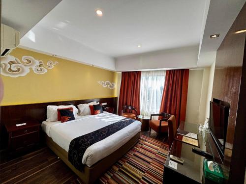 Postel nebo postele na pokoji v ubytování Hotel Shambala
