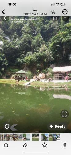 Landskap semula jadi dekat dengan rumah percutian