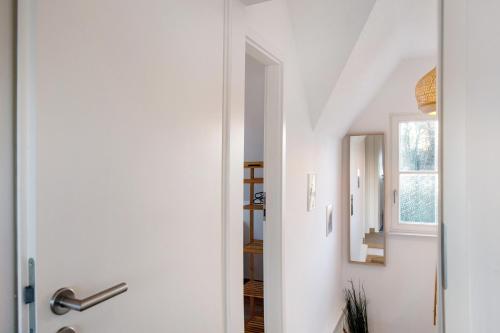 Bilik mandi di Ferienhaus Mühlenperle