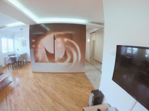 Televisor o centre d'entreteniment de Lavender Apartment