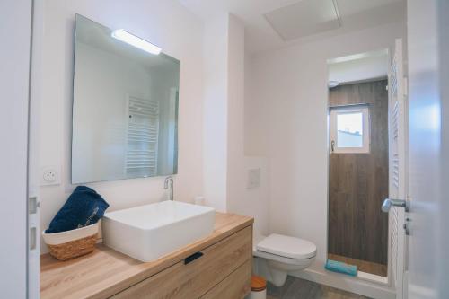 Et badeværelse på Villa Blue