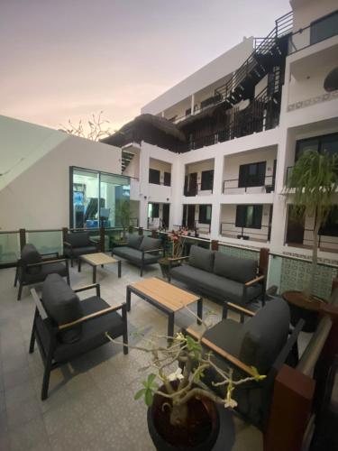 Hotel Aria Quinta Avenida & Rooftop Playa del Carmenにあるシーティングエリア