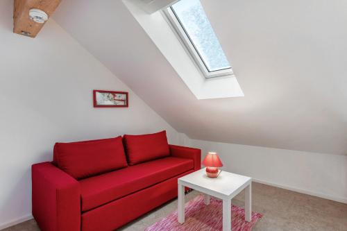 Posezení v ubytování Haus am Hof
