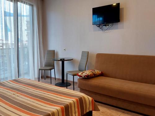 TV a/nebo společenská místnost v ubytování Apartment Vesta Batumi 2