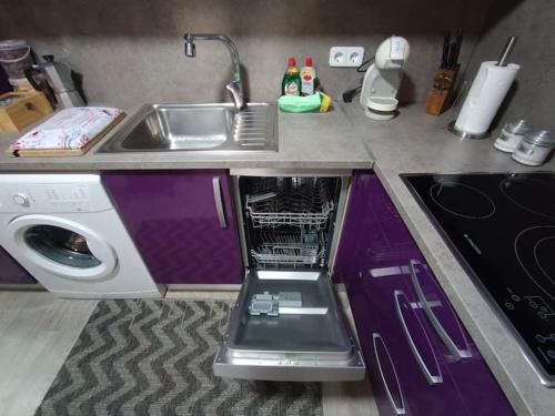 Kuchyň nebo kuchyňský kout v ubytování Apartamentos Baco Valles Pasiegos