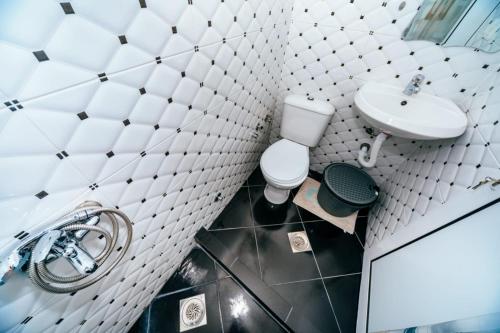 Koupelna v ubytování Apartments Nahla