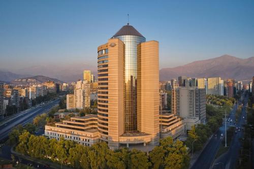 a tall building with a dome on top of it at Mandarin Oriental, Santiago in Santiago