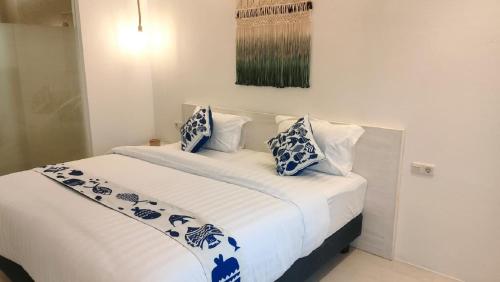 Postel nebo postele na pokoji v ubytování Little Mykonos
