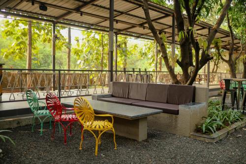 Jardín al aire libre en Tiki Farms