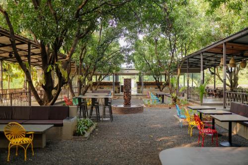 Jardín al aire libre en Tiki Farms