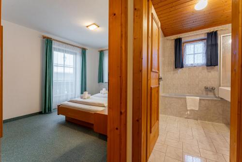 Koupelna v ubytování Apartment Sonnberg