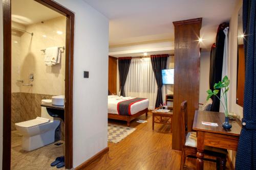 Koupelna v ubytování Taleju Boutique Hotel