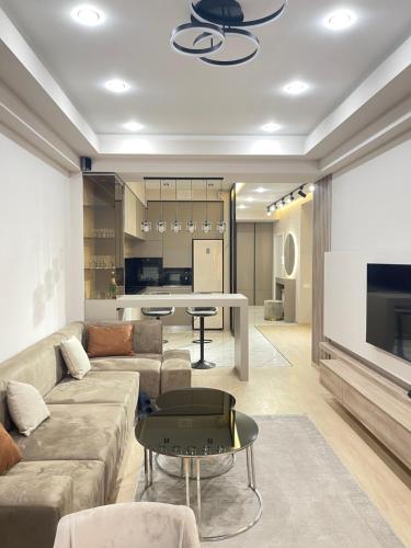 Luxury apartment with a unique design style