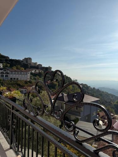 a view from the balcony of a house at --HOTEL DEAL-- Rooms With Castle View in Krujë