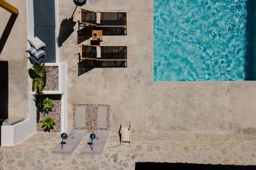 Бассейн в Serenity Sunset Villa, Glinado Naxos, by NaxosVibe или поблизости