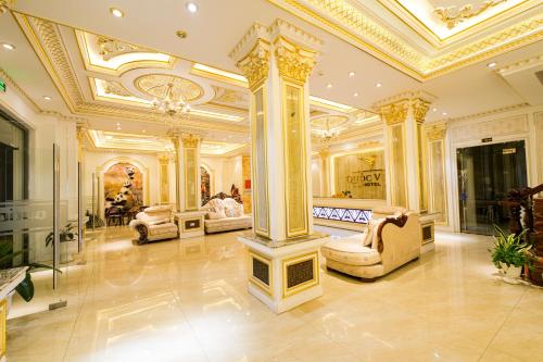 Posezení v ubytování Quoc Vinh Hotel