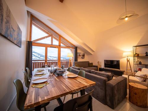 Moderne T4 à Valmorel, 7 pers., 3 ch., parking, casier à ski, linge inclus - FR-1-291-1020