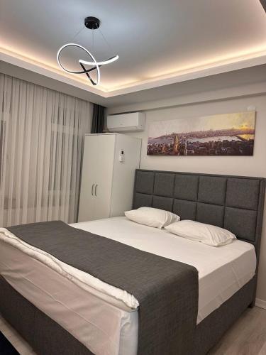 Ένα ή περισσότερα κρεβάτια σε δωμάτιο στο ZARA'S HOME in Istanbul