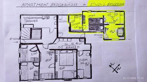 Půdorys ubytování homy Bludenz Downtown Suites