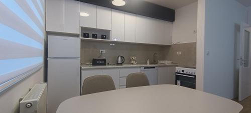 Dapur atau dapur kecil di Apartman Blue Flower Sarajevo
