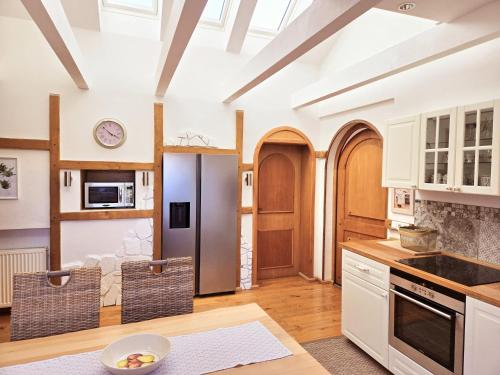 Η κουζίνα ή μικρή κουζίνα στο Exklusive Dachgeschosswohnung mit Harzblick