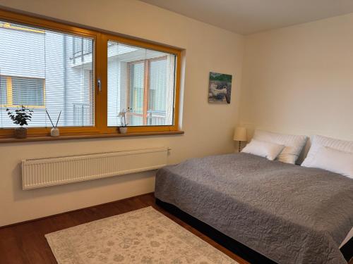 Postel nebo postele na pokoji v ubytování Magic View Apartman Vyhlidka