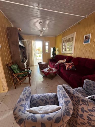 Hospedagem Familiarにあるシーティングエリア