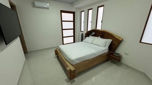 Postel nebo postele na pokoji v ubytování Finca Ecorivera Resort en Rivera-Huila