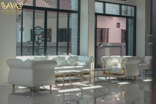 Χώρος καθιστικού στο Aiyara Riverine Hotel, Nakhon Phanom