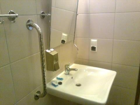 Koupelna v ubytování Hotel Nowostawy A2 MOP