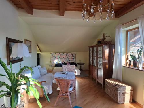 Posezení v ubytování Wohnung in Kärnten Nähe Millstättersee