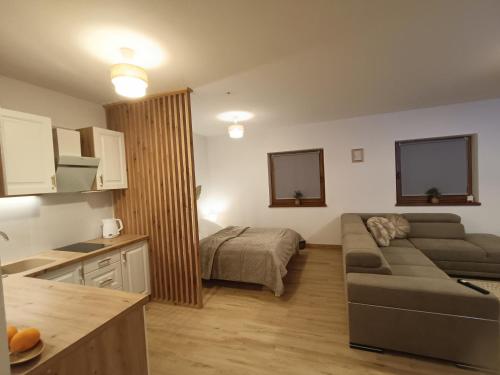 Χώρος καθιστικού στο Apartament Dwa Słońca