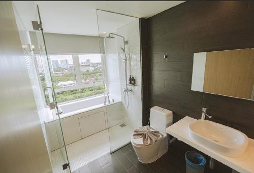 Koupelna v ubytování Veranda Residences Pattaya By Phung