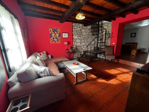 Χώρος καθιστικού στο Casa Lula 2 Pendueles Llanes