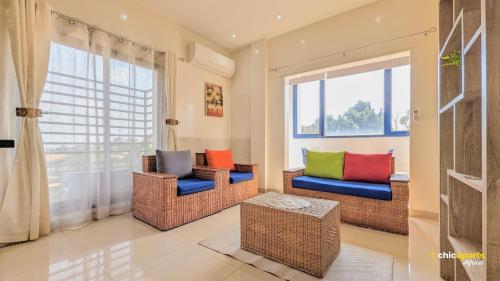 chic apart with parking and great view