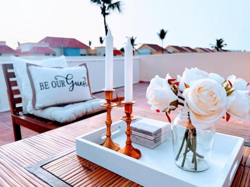 Rooftop, Pool View, Walk to Beach, Dining, Shops