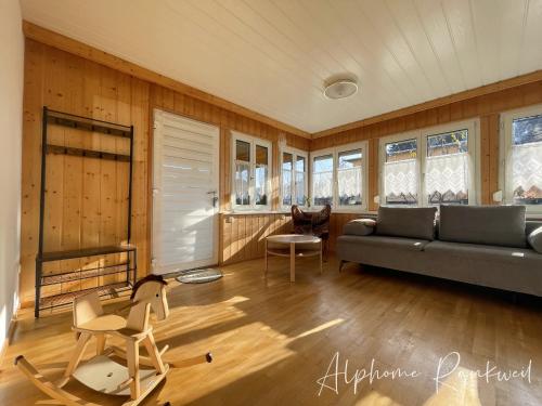 Posezení v ubytování Ferienwohnung Alphome Rankweil