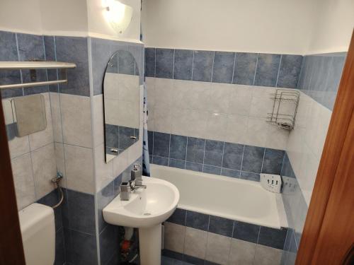 Ένα μπάνιο στο Apartament Rogerius Piata