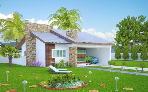 a rendering of a house at Meu espaço teste in Brasilia